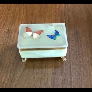 Stone and Brass Jewelry Box